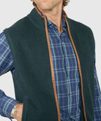 Merino Wool Full Zip Vest