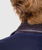 Waxed Cotton Car Coat – Navy