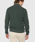 Cotton Cashmere Button Mock Sweater