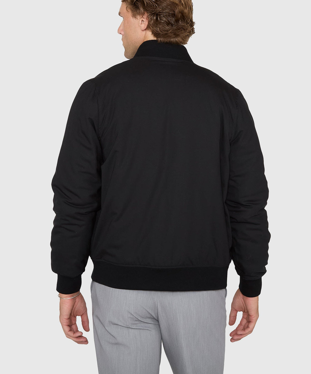 Reversible Wool Blouson Jacket – Black