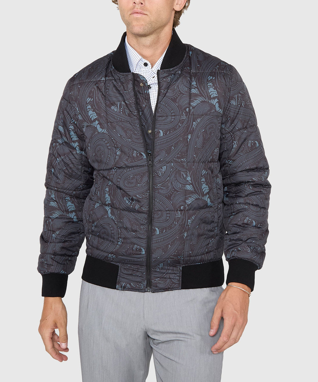 Reversible Wool Blouson Jacket – Black
