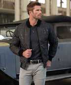 Reversible Wool Blouson Jacket – Black