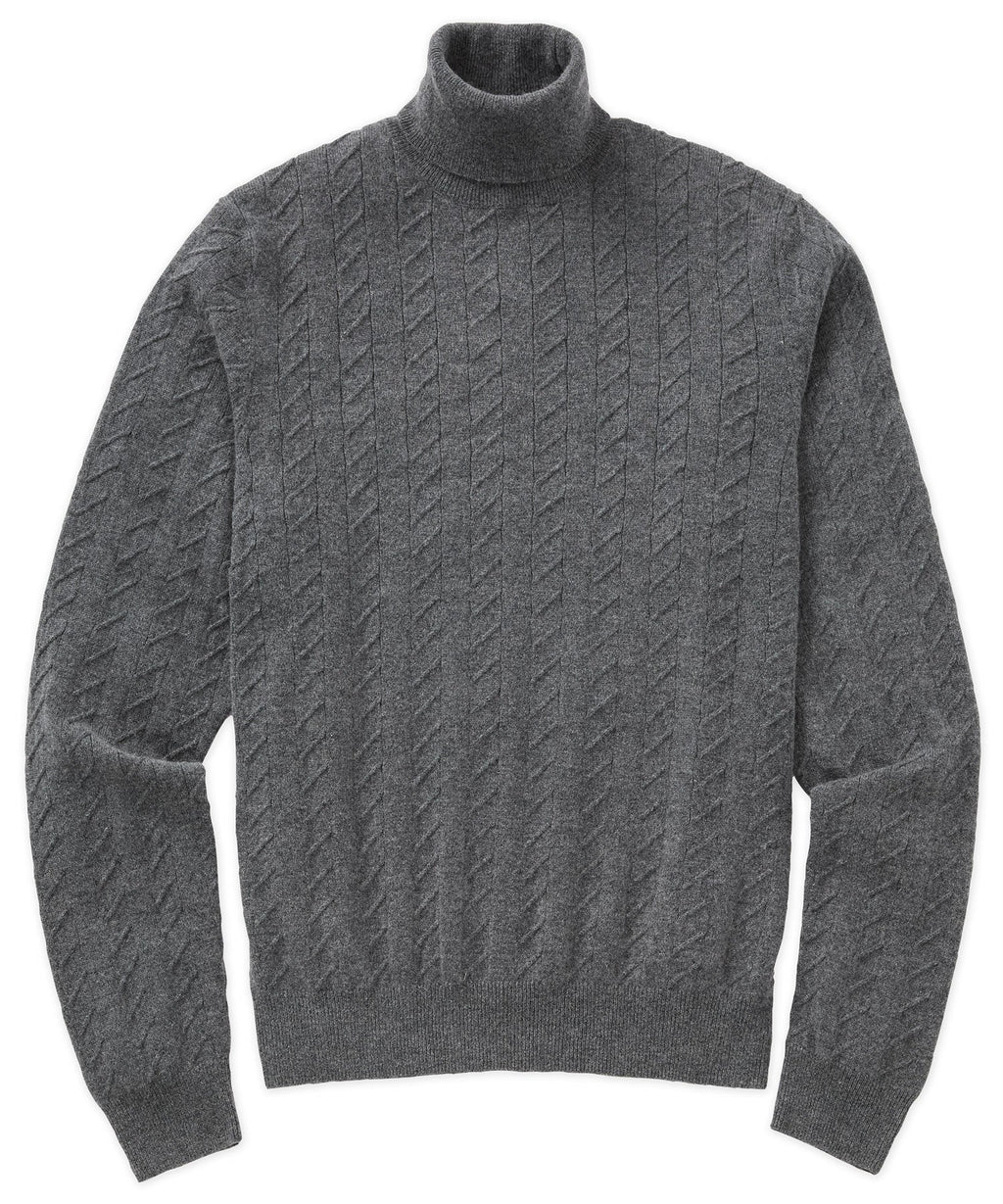 Long Sleeve Alpine Cable Turtleneck Sweater