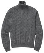 Long Sleeve Alpine Cable Turtleneck Sweater