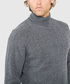 Long Sleeve Alpine Cable Turtleneck Sweater