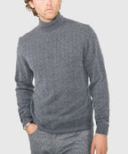 Long Sleeve Alpine Cable Turtleneck Sweater
