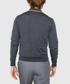 Long Sleeve Retro Tipped Merino Polo