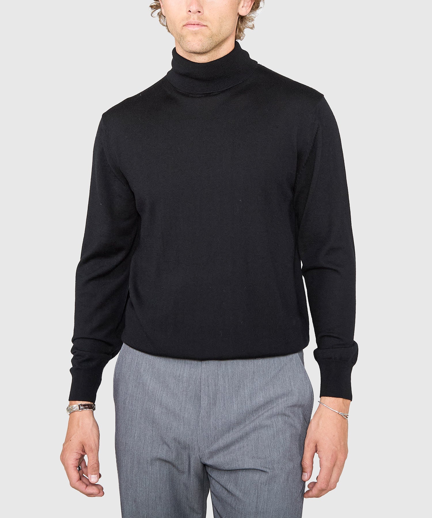 Extra Fine Merino Wool Turtleneck Sweater