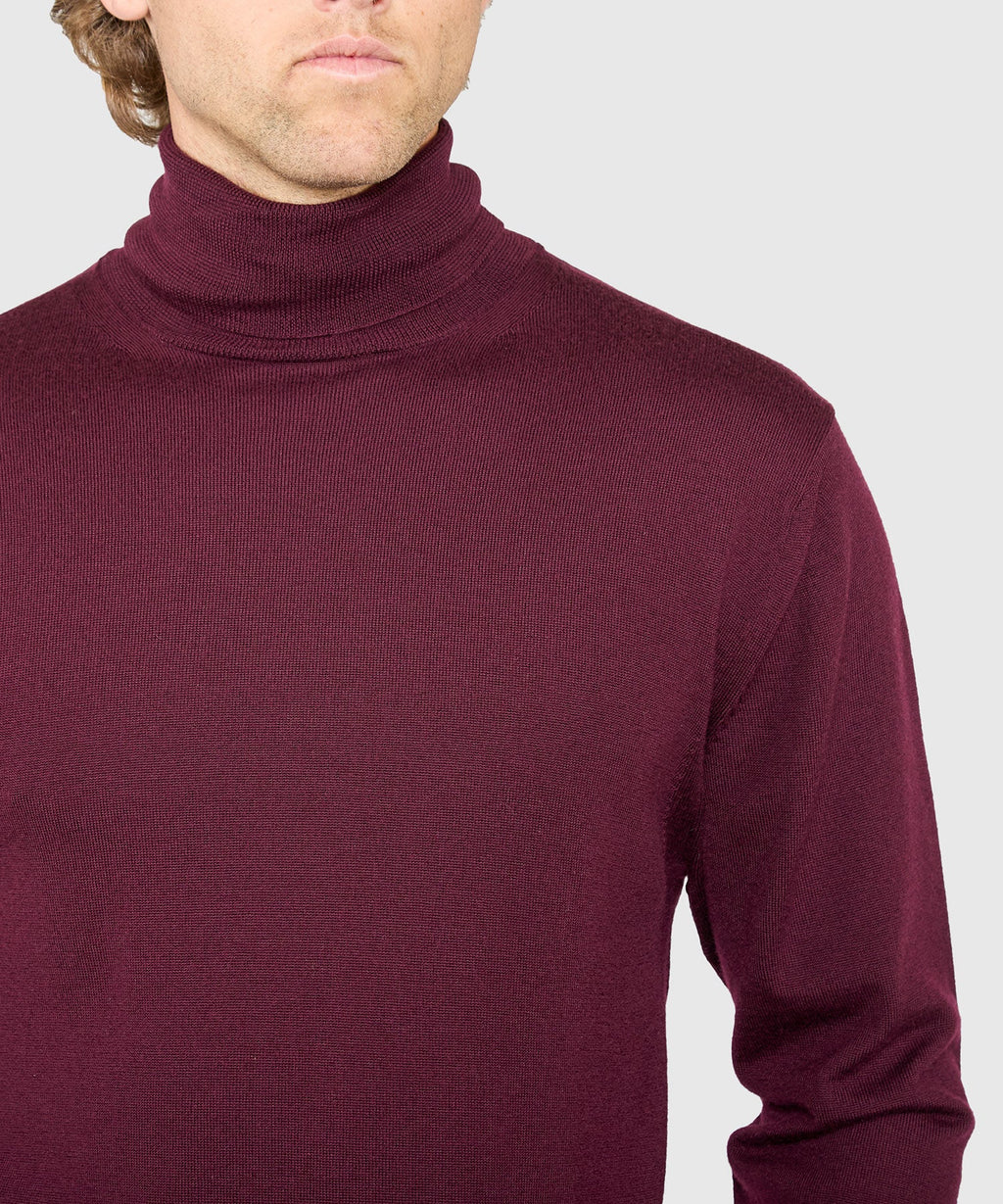 Extra Fine Merino Wool Turtleneck Sweater