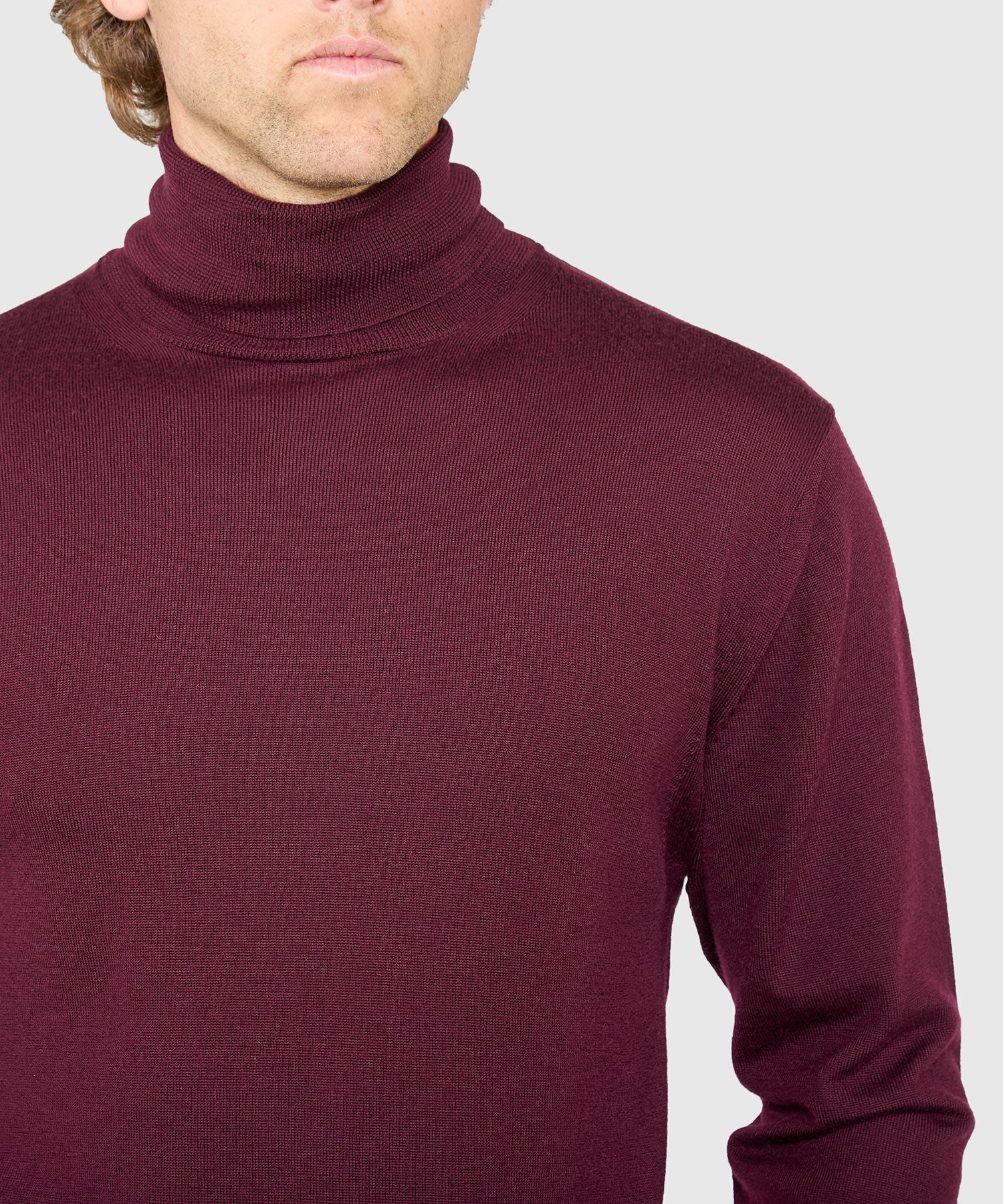 Extra Fine Merino Wool Turtleneck Sweater