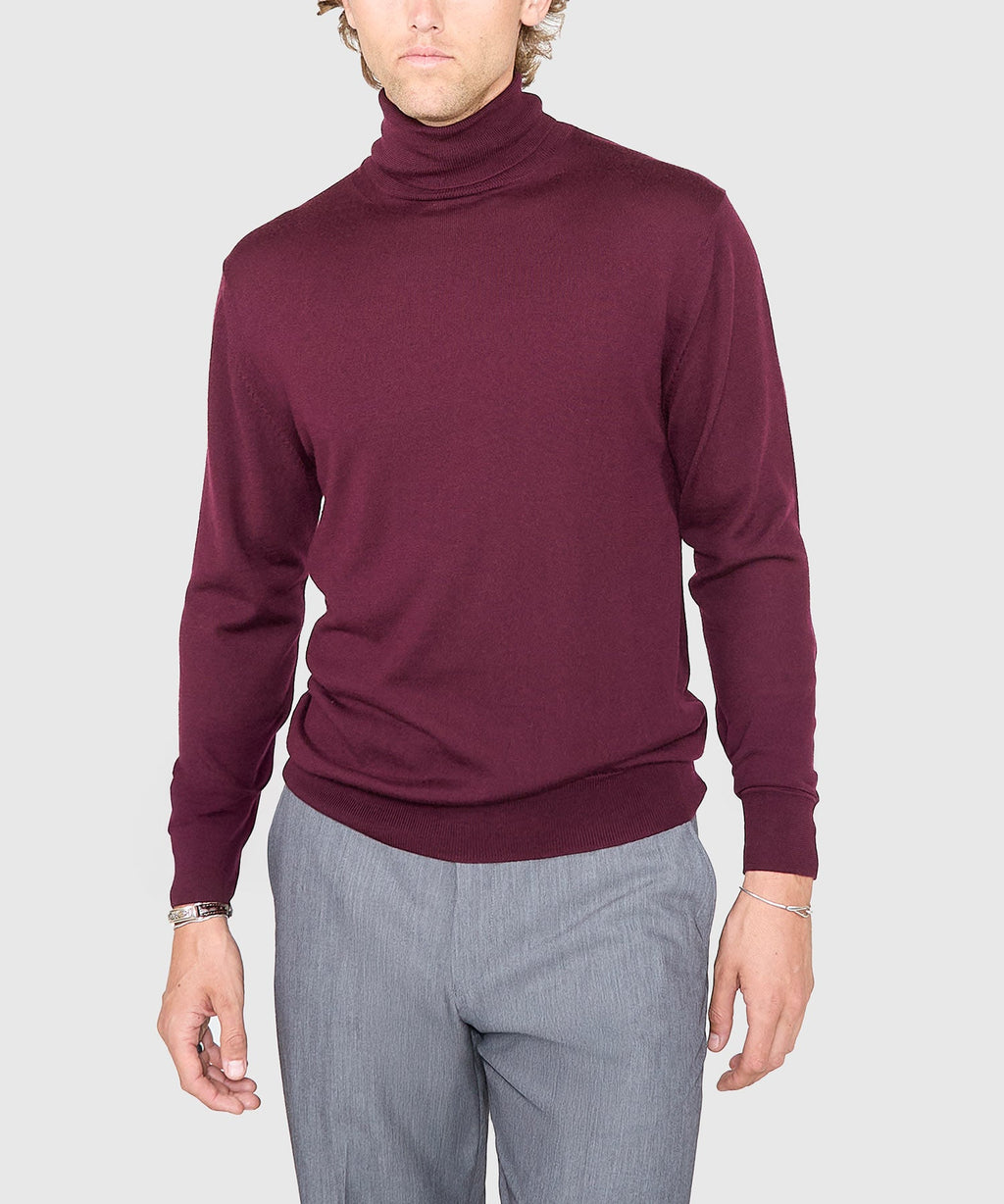 Extra Fine Merino Wool Turtleneck Sweater