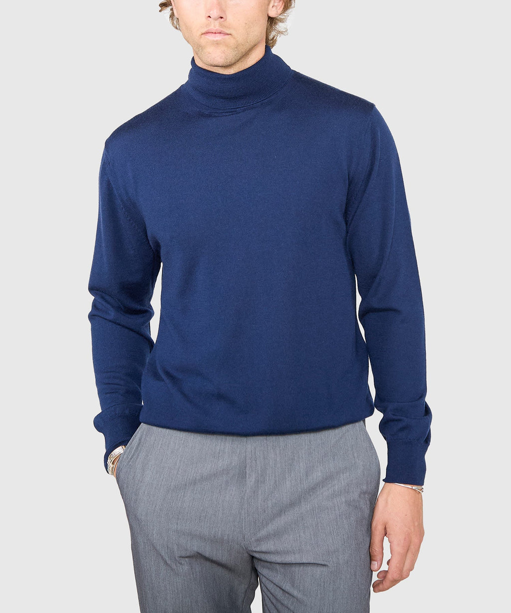 Extra Fine Merino Wool Turtleneck Sweater