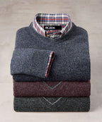 Cashmere Blend Mouline V-Neck Sweater