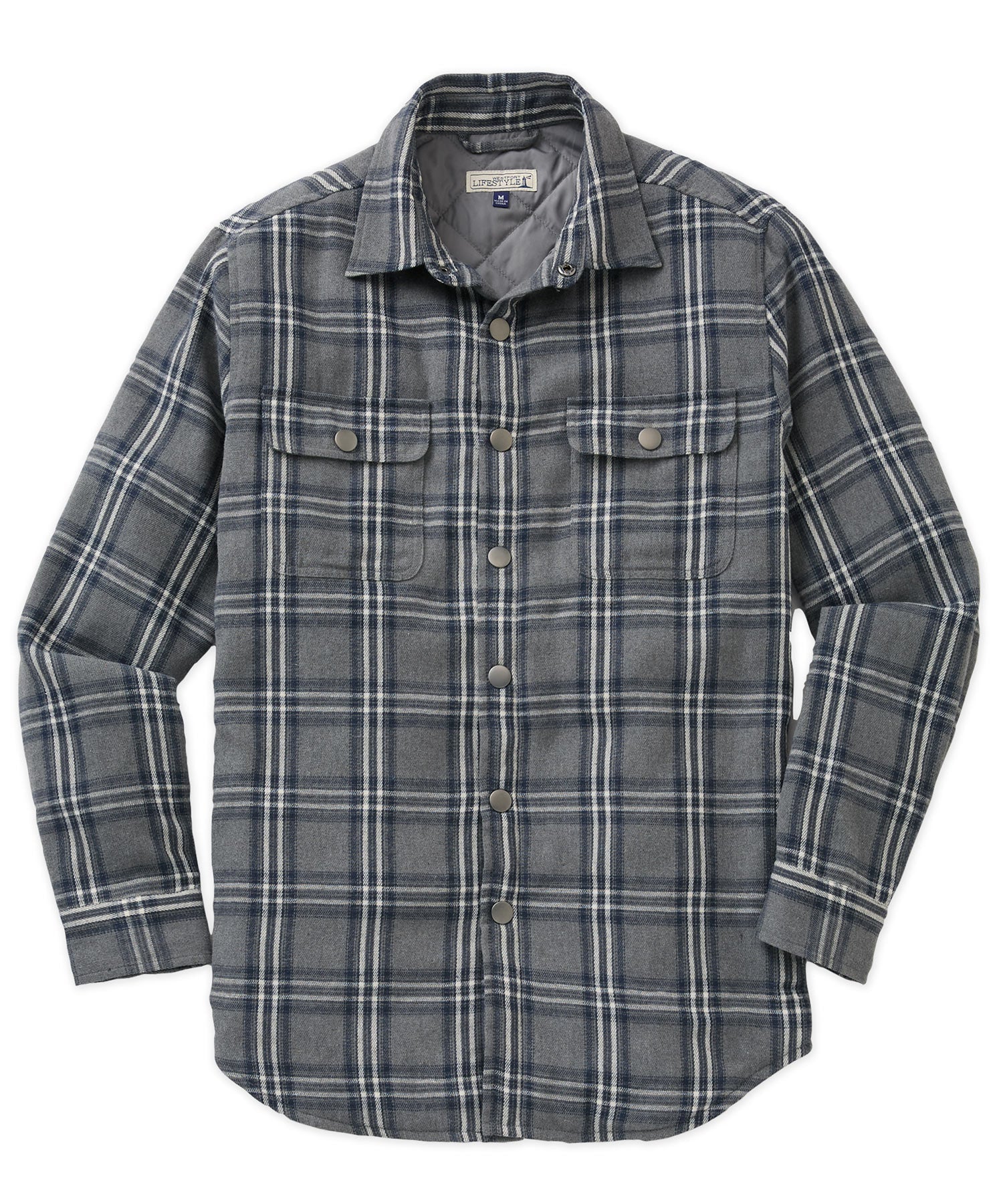 Quilted Flannel Shirt Jacket