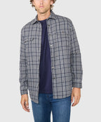 Quilted Flannel Shirt Jacket