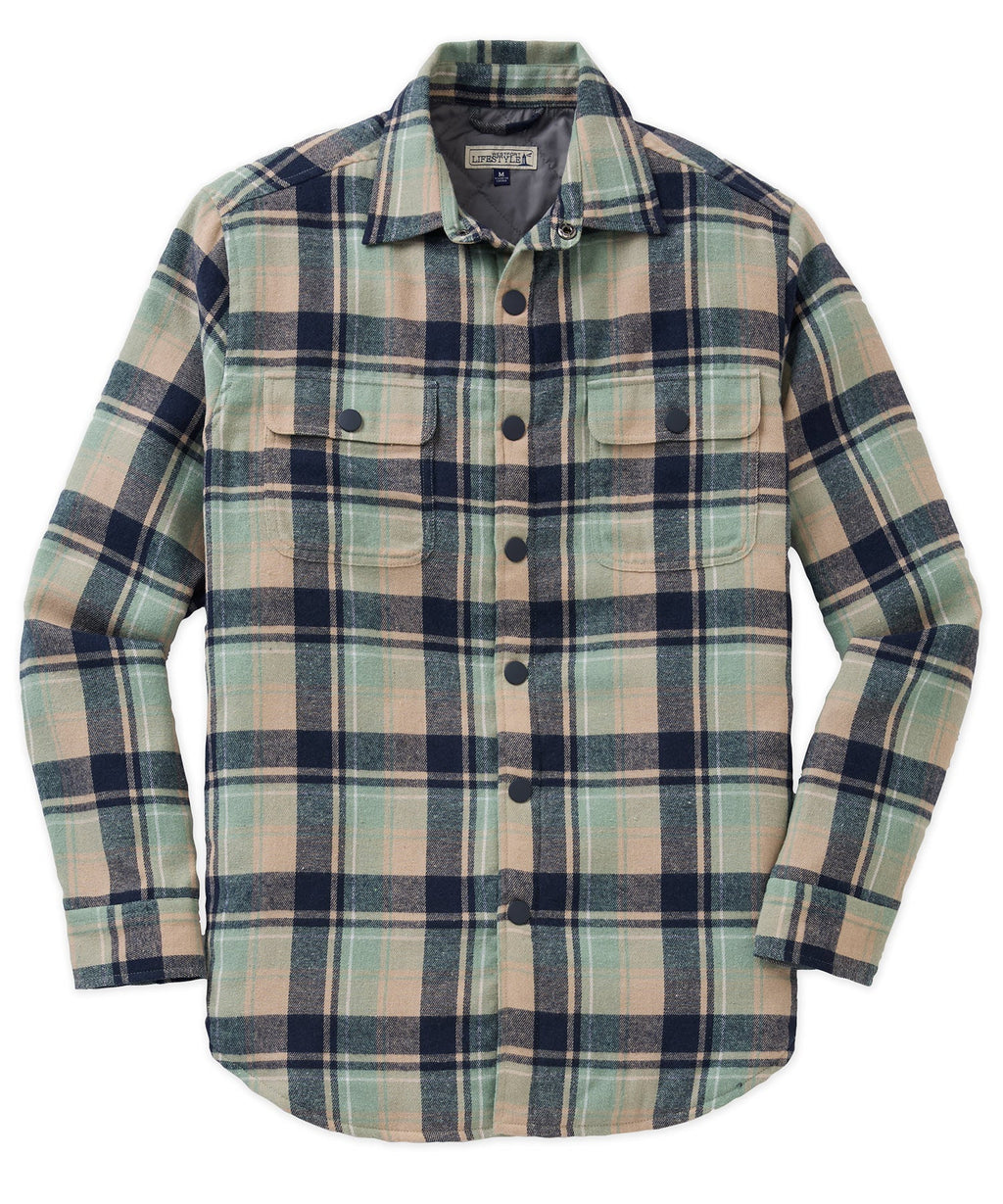 Quilted Flannel Shirt Jacket