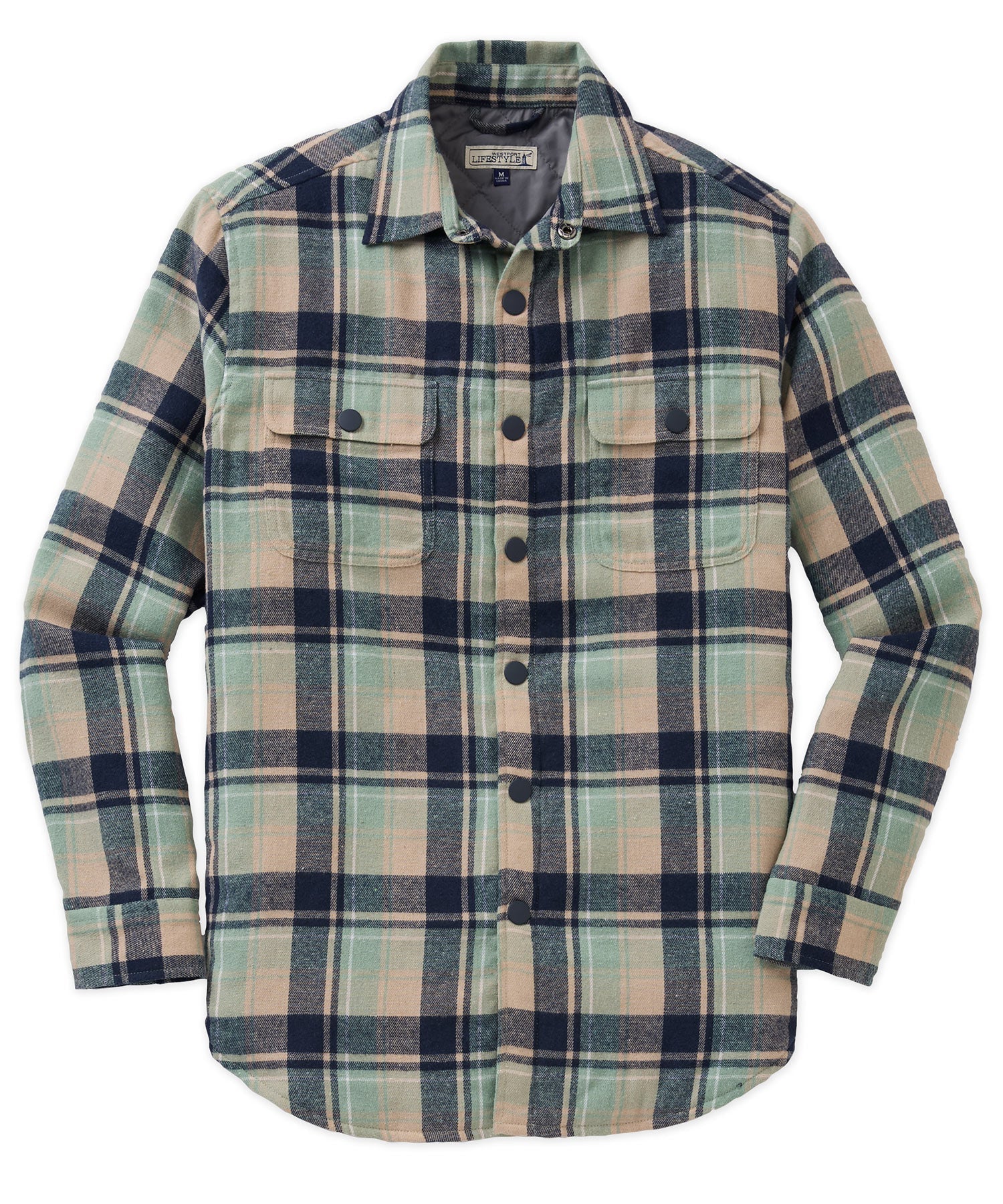 Quilted Flannel Shirt Jacket