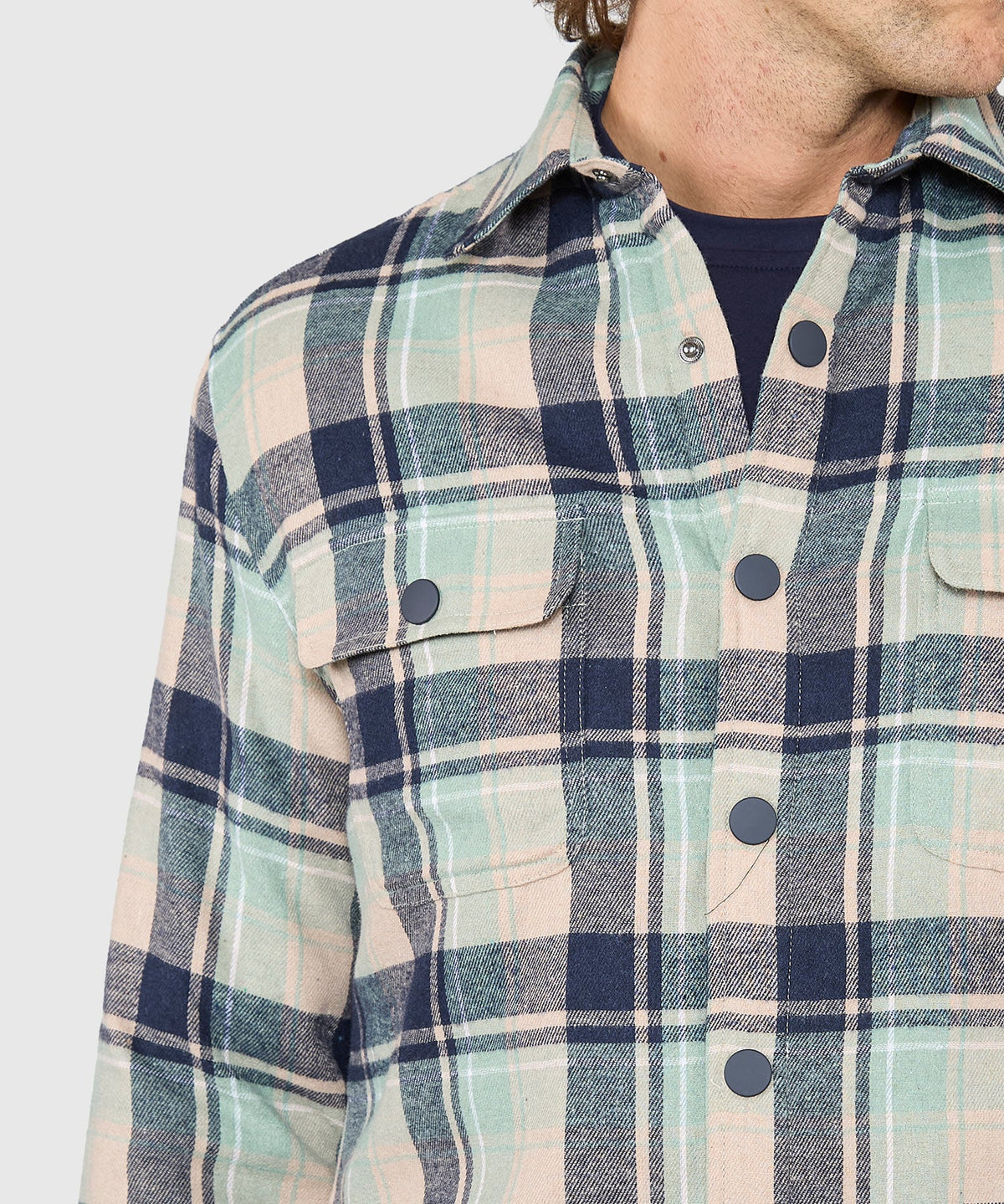 Quilted Flannel Shirt Jacket
