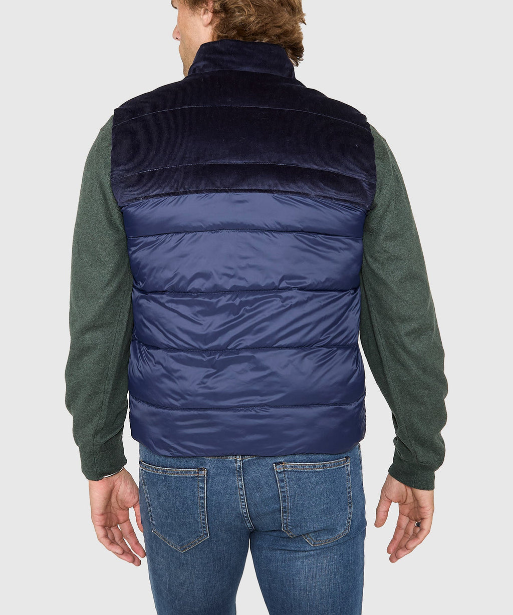 Mixed Media Channel Quilted Vest