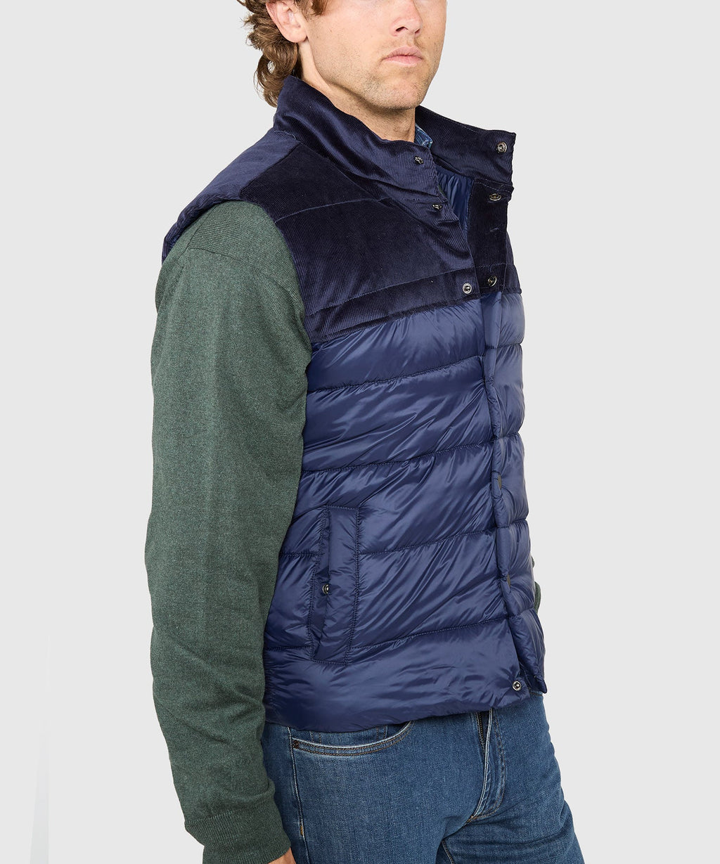 Mixed Media Channel Quilted Vest