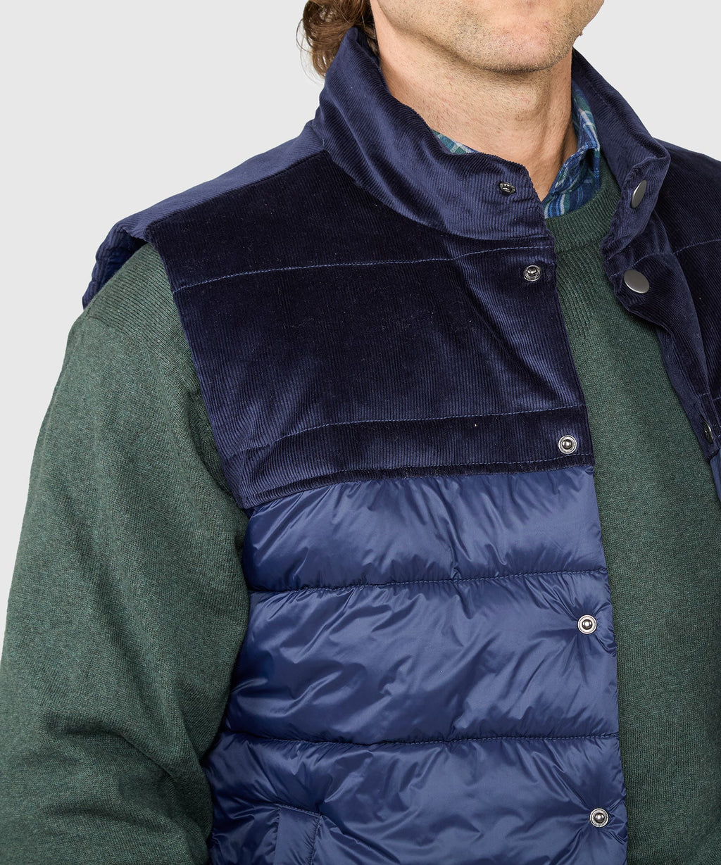 Mixed Media Channel Quilted Vest