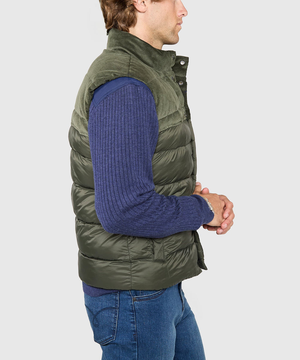 Mixed Media Channel Quilted Vest
