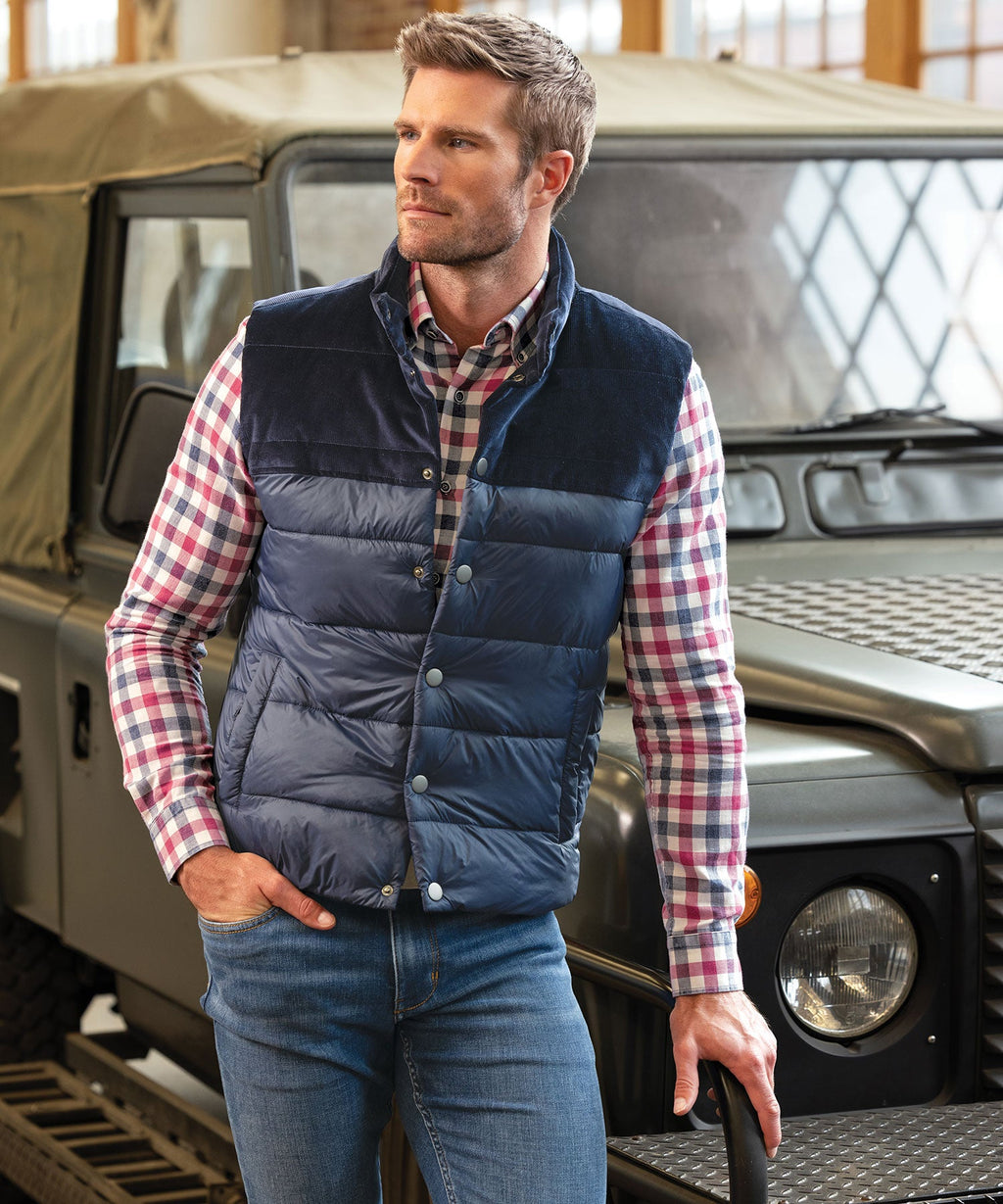 Mixed Media Channel Quilted Vest