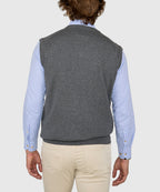 Classic Cotton Cashmere V-Neck Sweater Vest