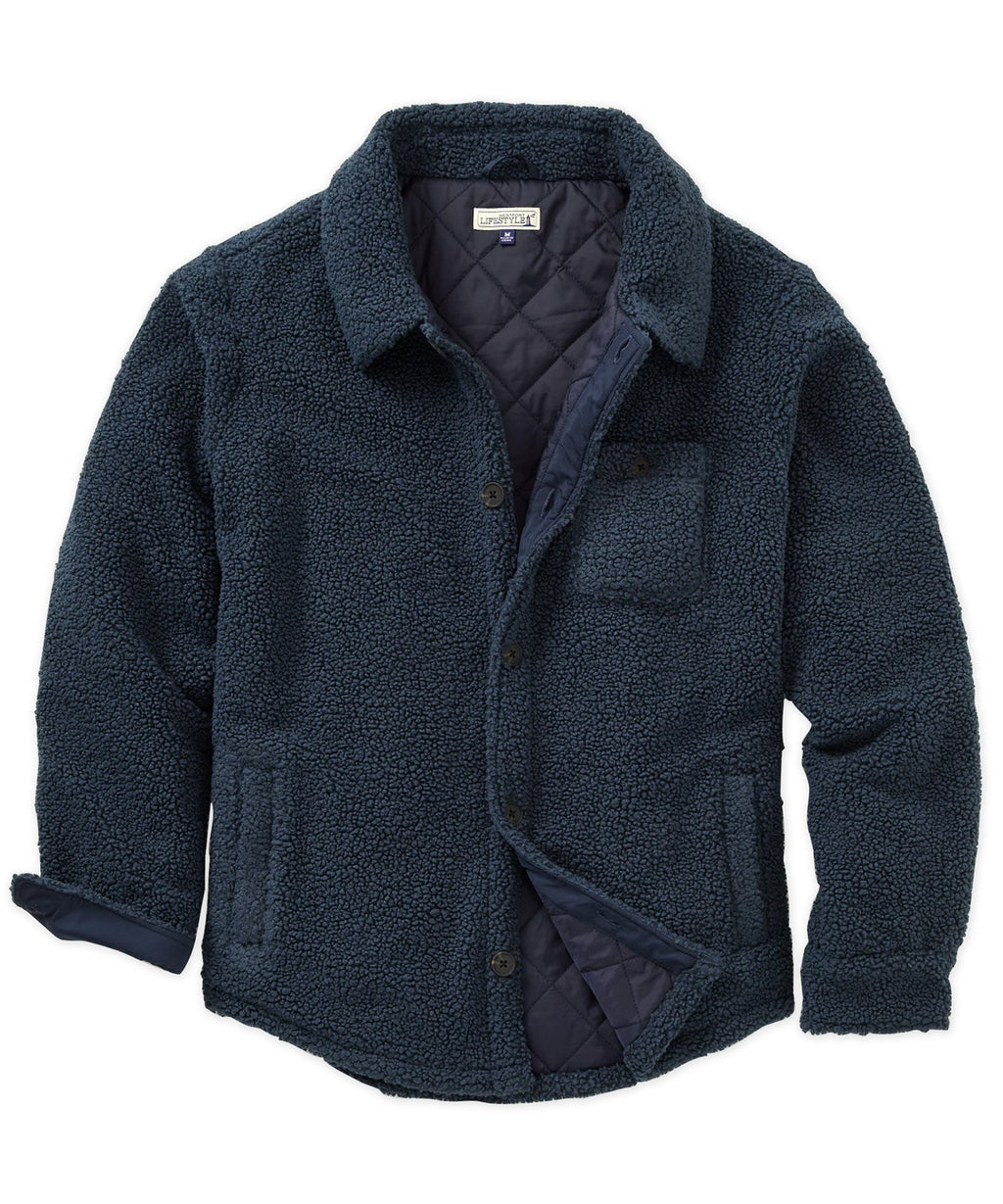 Sherpa Fleece Shirt Jacket