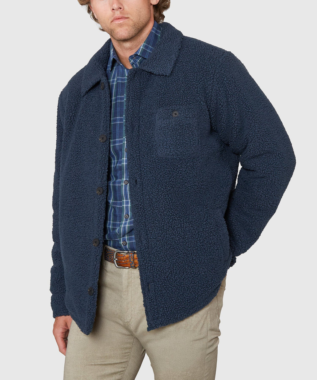Sherpa Fleece Shirt Jacket