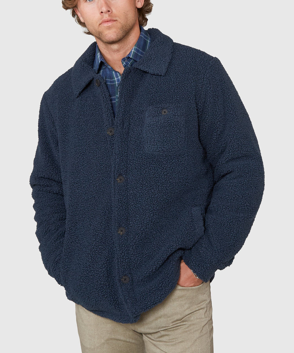Sherpa Fleece Shirt Jacket