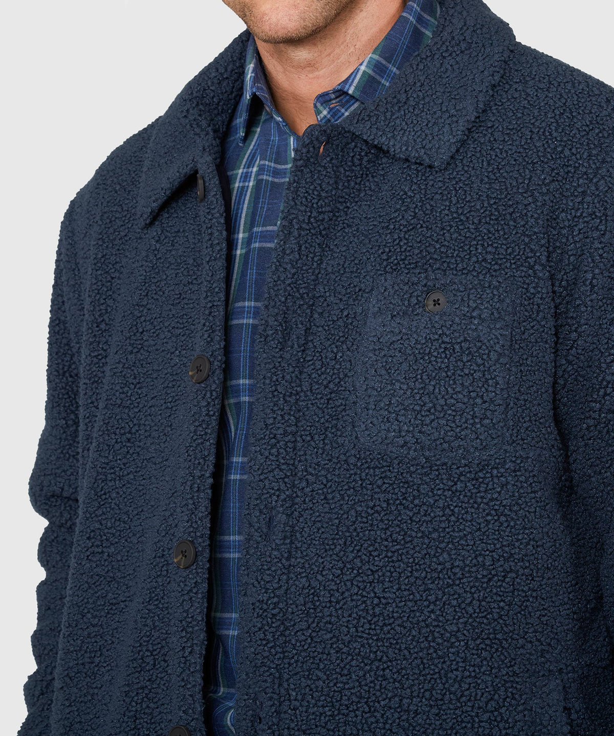 Sherpa Fleece Shirt Jacket