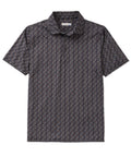 Short Sleeve Clubs Print Stretch Performance Polo