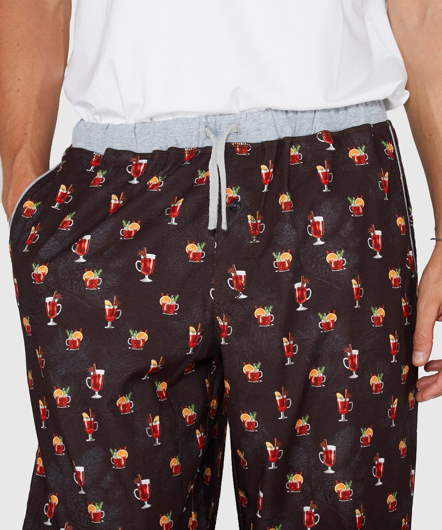 Flannel Holiday Print Stretch Lounge Pant