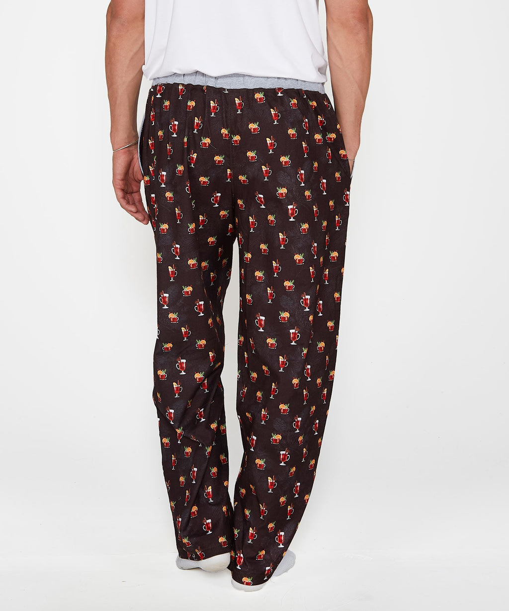 Flannel Holiday Print Stretch Lounge Pant