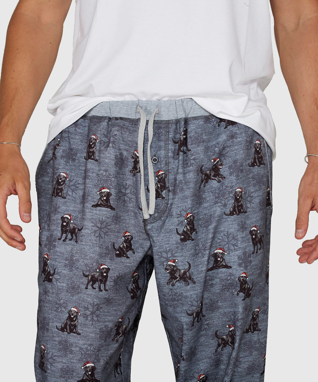 Flannel Holiday Print Stretch Lounge Pant