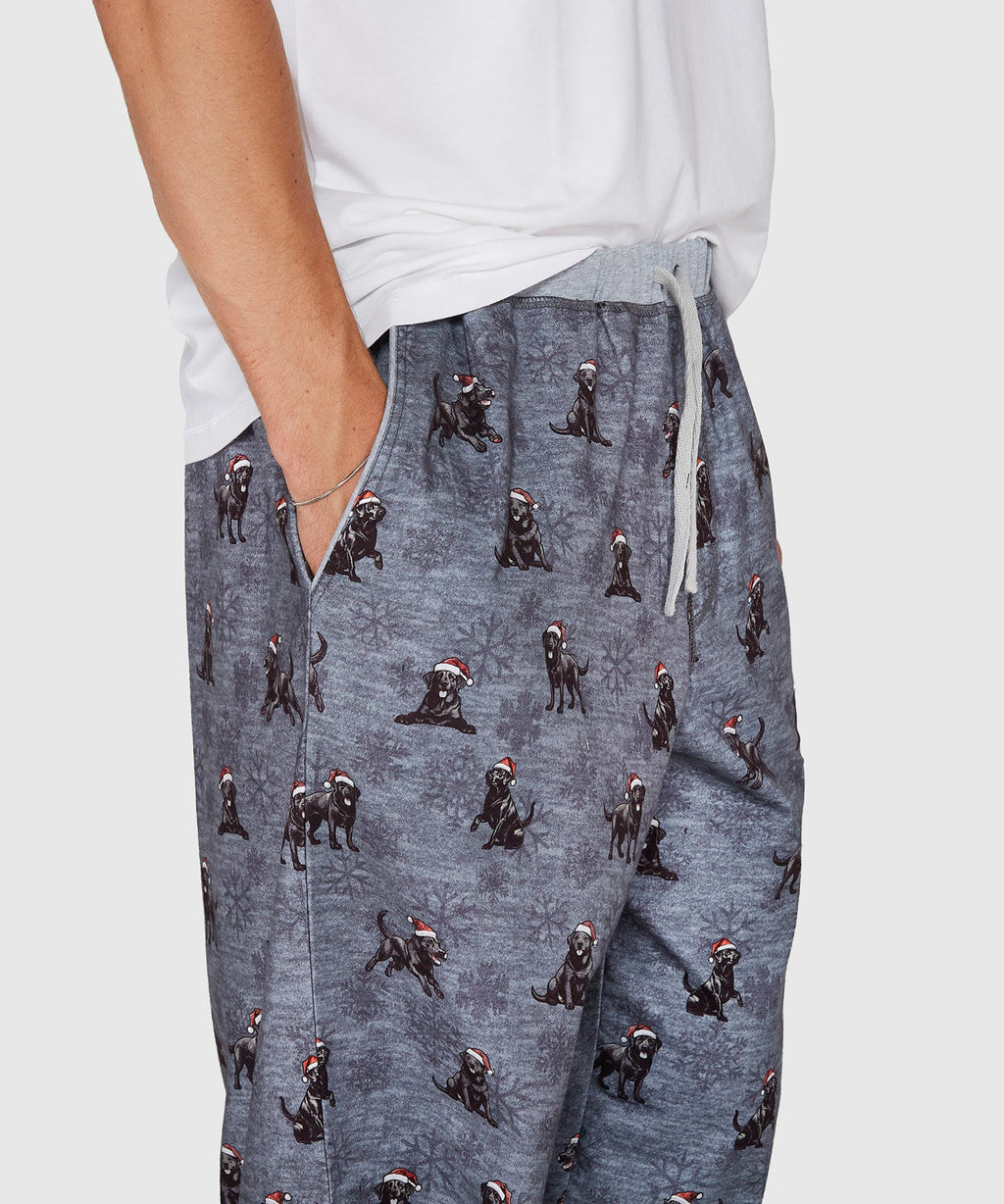 Flannel Holiday Print Stretch Lounge Pant