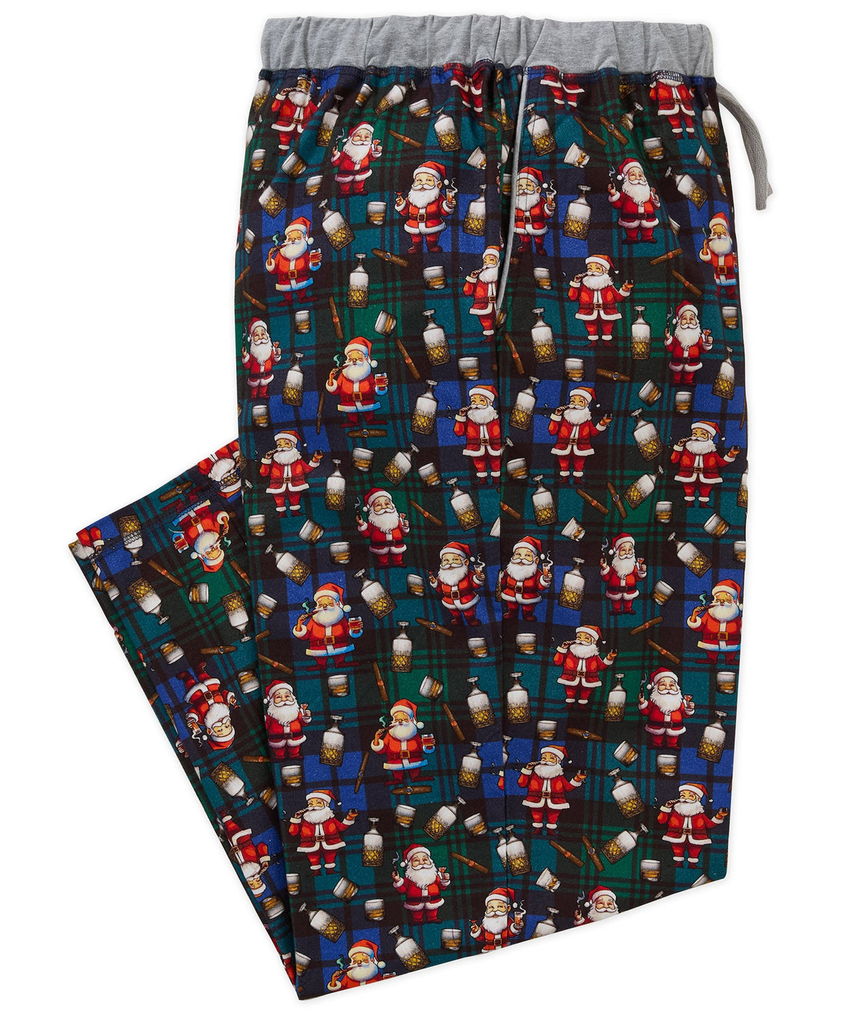 Flannel Holiday Print Stretch Lounge Pant