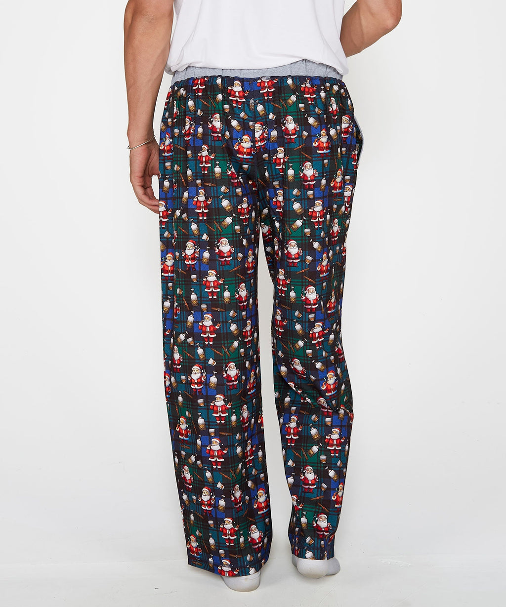 Flannel Holiday Print Stretch Lounge Pant