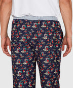 Flannel Holiday Print Stretch Lounge Pant
