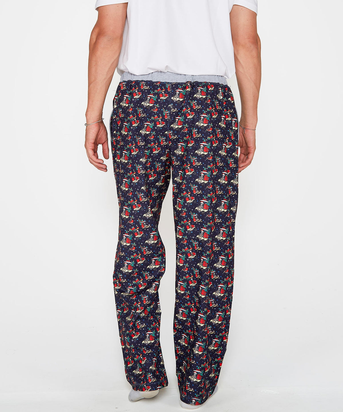 Flannel Holiday Print Stretch Lounge Pant