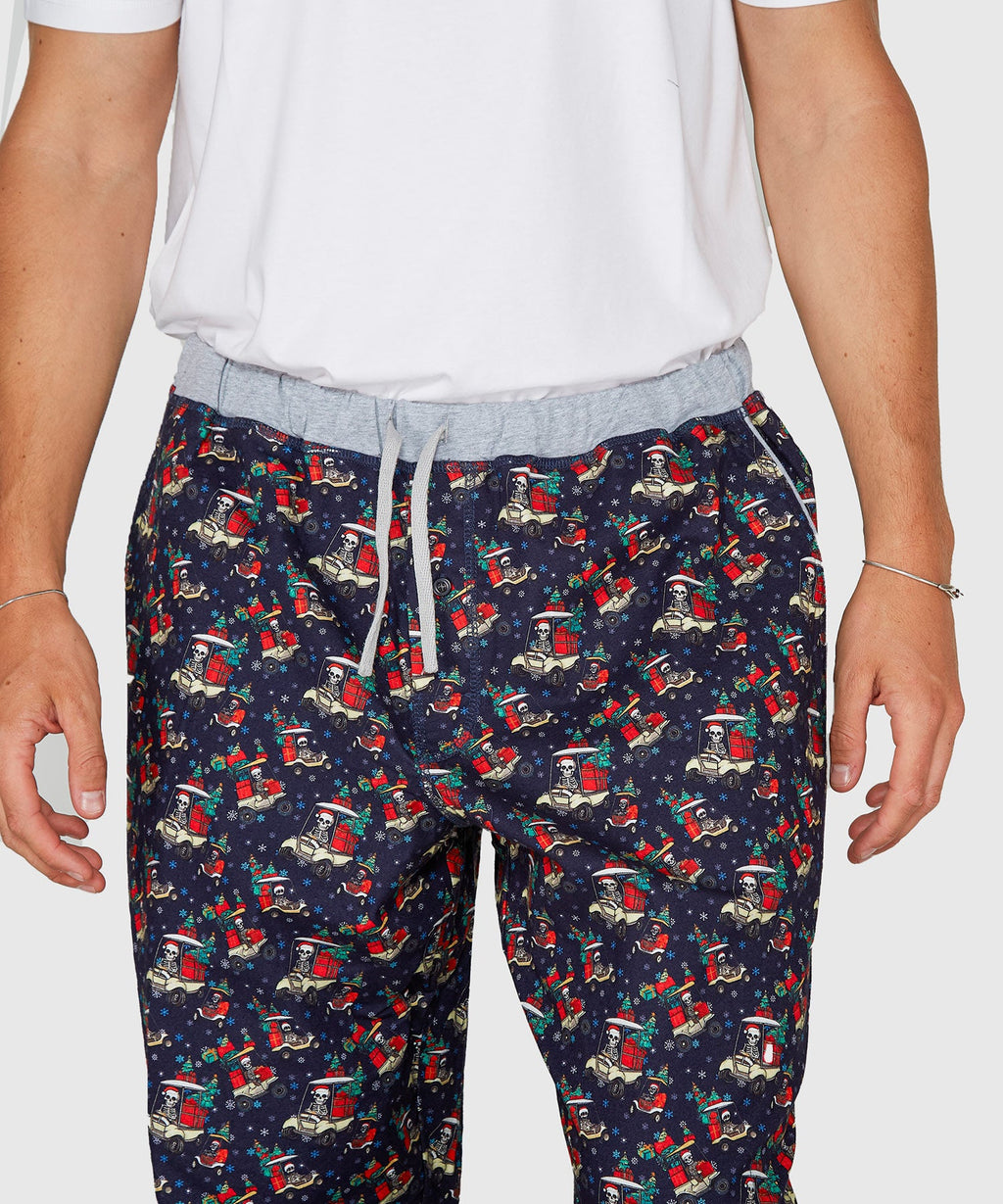 Flannel Holiday Print Stretch Lounge Pant