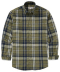 Long Sleeve Flannel Sport Shirt – Green/Multi
