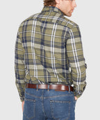 Long Sleeve Flannel Sport Shirt – Green/Multi