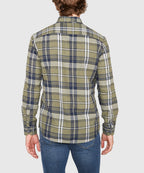 Long Sleeve Flannel Sport Shirt – Green/Multi