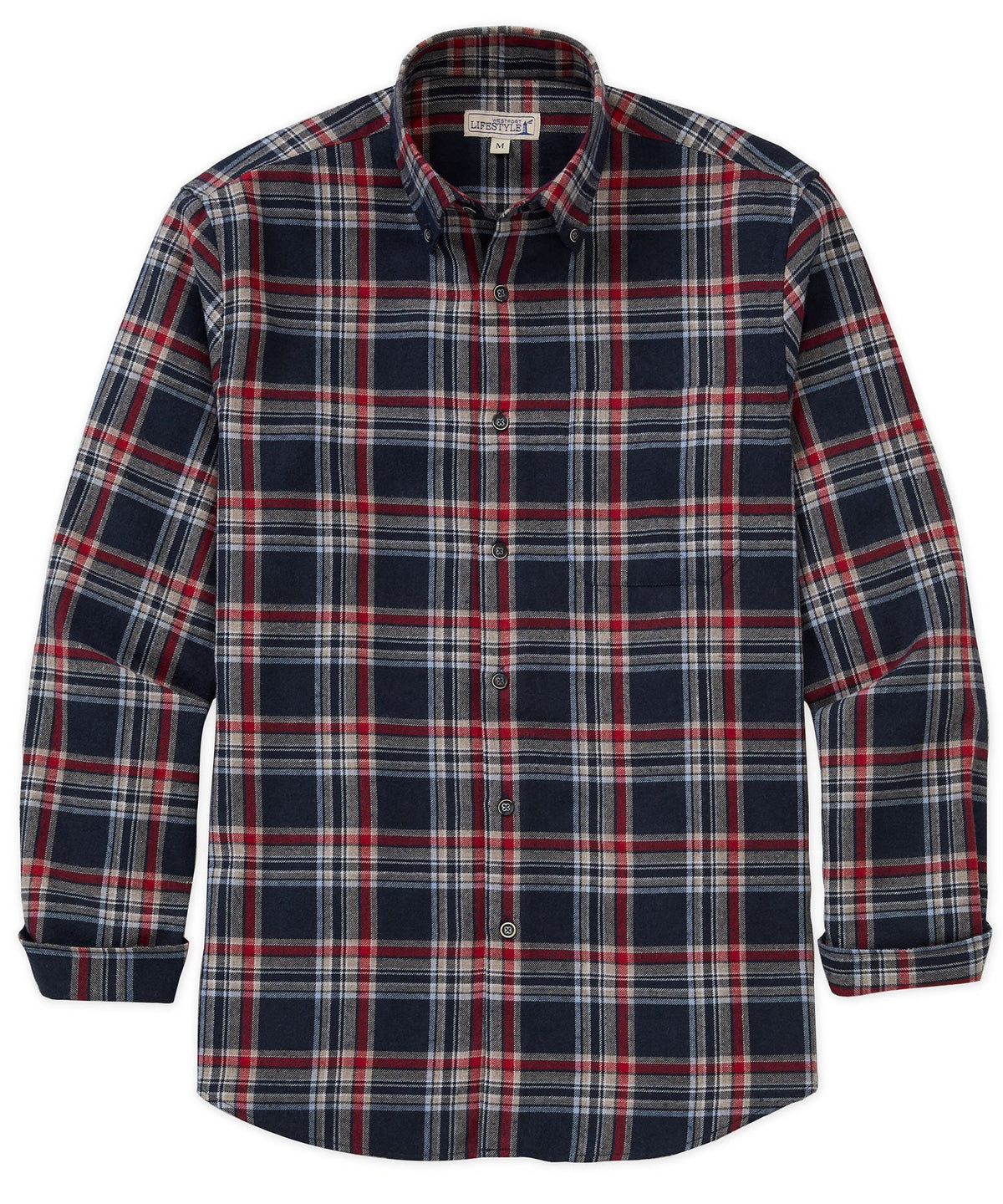 Long Sleeve Flannel Sport Shirt – Multi
