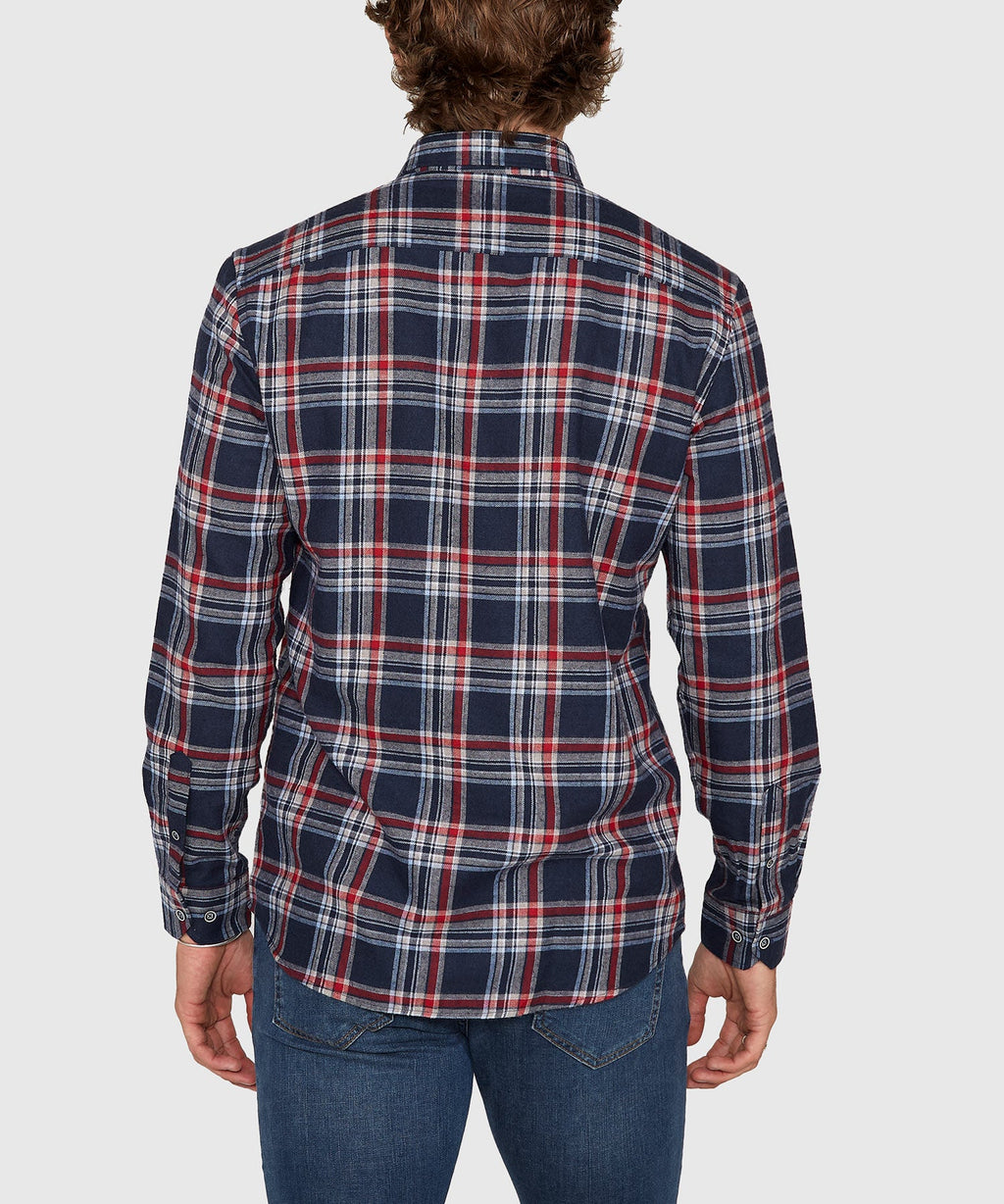 Long Sleeve Flannel Sport Shirt – Multi