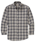 Long Sleeve Flannel Sport Shirt – Ivory/Multi