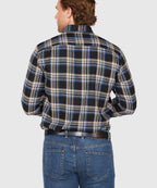 Long Sleeve Flannel Sport Shirt – Black/Multi