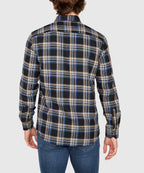 Long Sleeve Flannel Sport Shirt – Black/Multi
